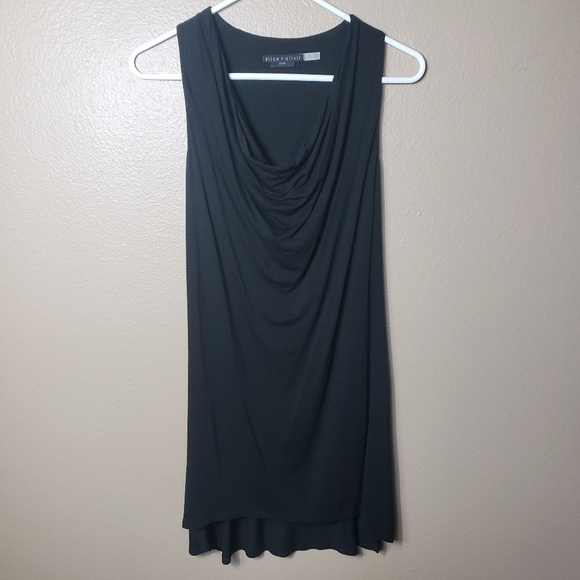 Alice + Olivia Dresses & Skirts - Alice + Olivia Base Drape Front Racerback Tank Dress-Size XS